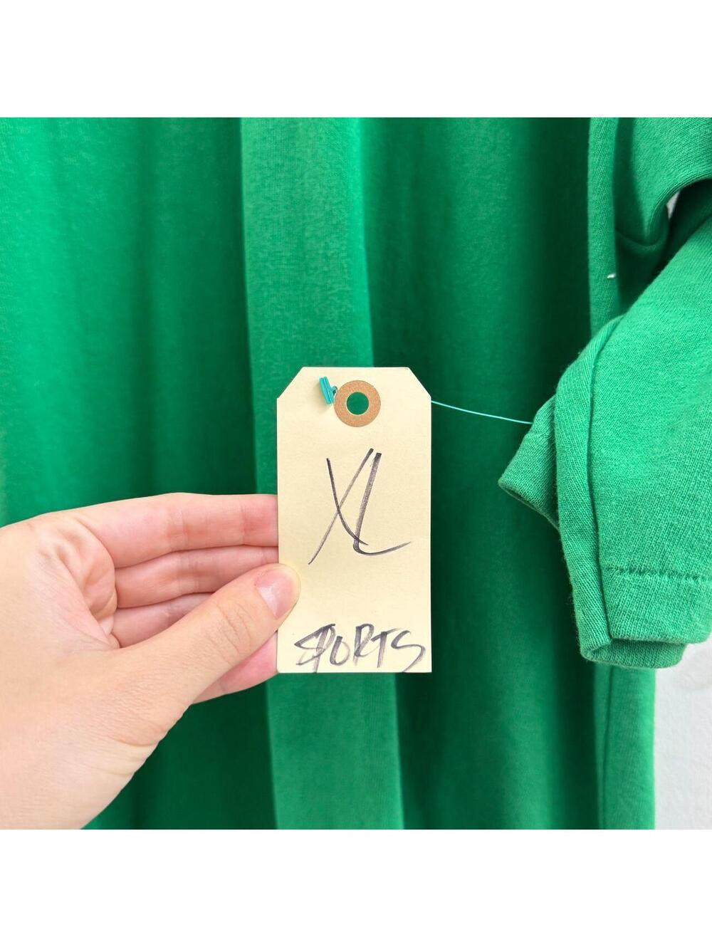Vintage 1970s Russell Athletic Kelly Green Blank Football Practice Jersey - Picture 3 of 4